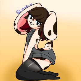 background boy bunny bunny_boy bunny_ears bunny_tail drawing dress femboy fur furry furry_only gay good_boy mackingtosh male oc original original_character simple_background submissive submissive_male wina_bunny