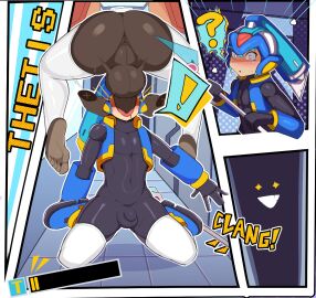 2boys anus balls balls_outline ballsack blush bulge caught_off_guard cute dark_skin drooling duo feet fellatio femboy gay holding_object holding_weapon male male_only penis penis_size_difference sitting_on_floor sitting_with_legs_back skin_tight skin_tight_clothes skin_tight_outfit skintight spencer_2404 sword_swallowing_position white_skin