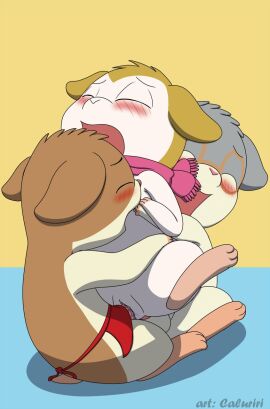 2021 anal anal_sex apron apron_only ass balls blush brown_body brown_fur caluriri closed_eyes clothing cricetid dexter_(hamtaro) female female_penetrated feral feral_on_feral feral_penetrated feral_penetrating feral_penetrating_feral fur genitals grey_body grey_fur group group_sex hamster hamtaro_(series) hi_res holding_partner howdy_(hamtaro) male male/female male_penetrating male_penetrating_female mammal pashmina_(hamtaro) penetration penile penile_penetration penis penis_in_ass penis_in_pussy pink_scarf pussy rodent sandwich_position scarf sex signature tan_body tan_fur threesome trio vaginal_penetration white_body white_fur