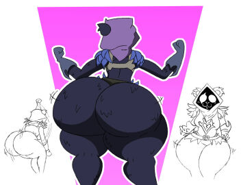 anthro ass ass_bigger_than_head ass_focus ass_visible_through_thighs big_ass big_butt black_and_white dancing drawafuan female female_focus fortnite fortnite:_battle_royale fur furry huge_ass huge_ass_(female) huge_butt raven_team_leader rear_view solo tagme tagme_(artist) twerk twerking
