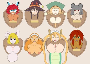 alix_kubdel anus artist_request ass breasts bunnyx_(character) carrot_(one_piece) female female_only gore guro kiva_andru kobayashi-san_chi_no_maidragon kono_subarashii_sekai_ni_shukufuku_wo! kuroinu_~kedakaki_seijo_wa_hakudaku_ni_somaru~ megumin miraculous_ladybug nazrin nipples one_piece open_mouth pussy ruu_ruu shartist tohru_(dragon_maid) touhou trophy uncensored wanda_(one_piece)
