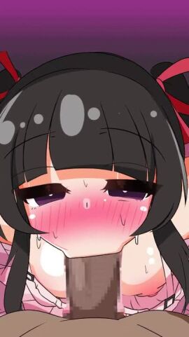 1girls 2025 black_hair blush breasts censored dress fellatio fushimi_yao long_hair magujiyai nipples no_sound oral penis pov purple_eyes sweat sweatdrop tagme video virtual_youtuber