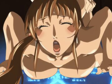 00s 2007 2futa american animated bent_over bible_black bible_black_new_testament blue_eyes blush bouncing_breasts breast_press breasts brown_hair closed_eyes female futa_with_futa futanari grabbing_another's_breast grabbing_from_behind groping imari_kurumi jody_crowley magic_circle multiple_futa nipples nude sex shin_bible_black side_ponytail smirk sweat tagme top-down_bottom-up