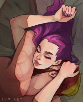 1boy 1girls alec_(evviart) brown_hair curvaceous curvy curvy_body curvy_female curvy_figure emmanuel_viola evviart female hourglass_figure hug hugging light-skinned_female light-skinned_male light_skin male male/female nyv_(evviart) purple_hair romantic romantic_couple straight voluptuous voluptuous_female wholesome wholesome_sex