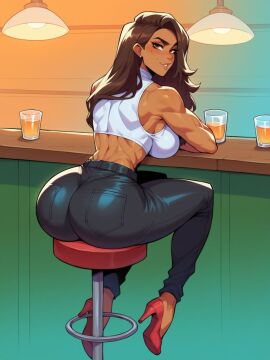 1girls big_ass big_breasts dark-skinned_female dark_skin female hairy_pussy large_ass latina nerd new_york panties panties_removed puerto_rican sexy_ass sexy_body sexy_clothing sexy_pose slut_collar vagina