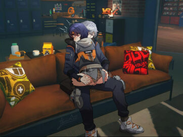 2d 2d_(artwork) belle_(zenless_zone_zero) brother_and_sister female hoyoverse incest male male/female mihoyo sibling_incest siblings tagme wise_(zenless_zone_zero) zenless_zone_zero