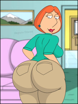 20th_century_fox ass family_guy female female_only fully_clothed_female lois_griffin looking_back milf saputodraws sexy sexy_ass sexy_pose thick_ass tight_pants