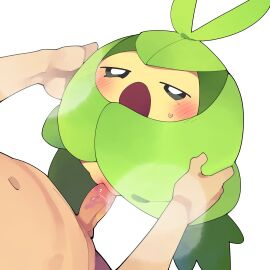 2024 absurd_res balls black_sclera blush blush_lines bodily_fluids breath carrying_another carrying_partner duo elemental_creature erection faceless_character faceless_human faceless_male female female_feral female_focus female_penetrated feral feral_focus feral_penetrated fingers flora_fauna generation_5_pokemon genital_fluids genitals green_body hi_res high-angle_view human human_on_feral human_penetrating human_penetrating_feral humanoid_genitalia humanoid_penis humanoid_pussy interspecies leaf looking_pleasured male male/female male_human male_penetrating male_penetrating_female mammal multicolored_body navel nintendo nude nude_human nude_male open_mouth penetration penis plant pokemon pokemon_(species) pokephilia pussy pussy_juice_on_penis sex simple_background solo_focus stand_and_carry_position standing standing_sex swadloon sweat tan_body tan_pussy two-tone_body vaginal_fluids vein veiny_penis white_background white_eyes youjomodoki zoophilia