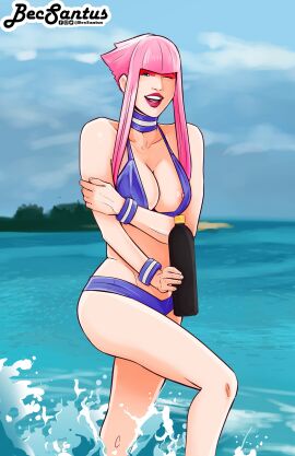 2d becsantus breasts busty female female_focus female_only hourglass_figure manon_legrand street_fighter tagme wide_hips