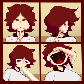 1girls a_girl_from_my_school_(show) after_blowjob after_fellatio after_oral after_sex big_breasts breasts comic cum cum_drip cum_in_mouth cum_on_body cum_on_face cumshot female female_only gear_5th_laugh_meme la_sandia laugh laughing meme meme_reference messy messy_hair mewing paula_rossi_(la_sandia) red_eyes red_hair school school_uniform schoolgirl schoolgirl_uniform semen semen_in_mouth semen_on_body semen_on_face shitpost solo solo_female spitroast spitting spitting_cum swallowing