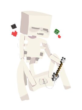 angelic_ama aroused cuntboy intersex minecraft minecraft_mob skeleton_(minecraft) thinking_about_another thinking_of_someone_else wither_skeleton_(minecraft) zombie_(minecraft)