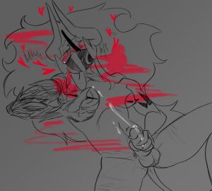 balls breasts cum cum_on_body cum_on_self dick ejaculation female gas_mask laying_on_back male masturbation penis phighting pierced_nipples piercing playing_with_breasts scars subspace_(phighting) tattoo tattoo_on_arm trans_woman transfem