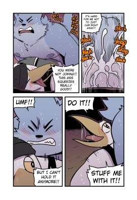 anal anal_sex anthro anthro_on_anthro anthro_penetrated anthro_penetrating anthro_penetrating_anthro ass avian backsack balls ballsack beak bird blush blush_lines bodily_fluids canid canine canis comic cum cum_in_ass cum_inside cum_request dialogue duo english_text erection fur genital_fluids genitals gull hi_res interspecies lari larid male male/male male_penetrated male_penetrating male_penetrating_male mammal open_mouth open_smile penetration penile penile_penetration penis penis_in_ass sex smile speech_bubble t0l0k tail text wolf