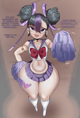 1boy 1girls 5_fingers about_to_pound_the_fuck_outta_em alternate_body_type alternate_breast_size alternate_thigh_size ass ass_focus big_ass big_thighs bigger_male black_hair bottom_heavy breasts cheerleader cheerleader_outfit cheerleader_uniform curvaceous curvy curvy_body curvy_female curvy_figure duo duo_focus english english_dialogue english_text enormous_ass enormous_butt enormous_thighs faceless_male fat_ass female female/male female_focus female_human female_only female_pubic_hair female_solo giant_ass giant_thighs gigantic_ass gigantic_thighs goddess_of_victory:_nikke high_resolution highres horny horny_female horny_male huge_ass huge_thighs human human_focus human_only imminent_sex large_ass large_thighs looking_up male male/female male_focus male_human male_pov male_solo massive_ass massive_butt massive_thighs miniskirt mole mole_under_eye nikke open_mouth pale-skinned_female pale_skin pov pov_eye_contact pov_male purple_eyes purple_pupils purple_skirt sexually_suggestive short_hair short_skirt shortstack skirt small_breasts smaller_female smile smiley_face smiling solo solo_female solo_focus standing syuen_(nikke) talking talking_to_another talking_to_partner tattoo tattoo_on_legs tattoo_on_thigh text thick thick_ass thick_female thick_thighs thighs thunder_thighs thunderthighs unseen_male_face vammzu very_short_skirt voluptuous voluptuous_female wide_hips