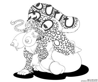 2012 anthro areola balls big_balls big_breasts big_penis breasts deonwolf ear_piercing ear_ring facial_piercing felid felid_taur fur futanari genitals hair horn huge_balls huge_breasts huge_cock hyper hyper_balls hyper_genitalia hyper_penis intersex line_art lip_piercing mammal mammal_taur markings monochrome nine_(ixor) nipple_piercing nipples nude pantherine pantherine_taur penis piercing ring_piercing snow_leopard snow_leopard_taur spots spotted_body spotted_fur taur