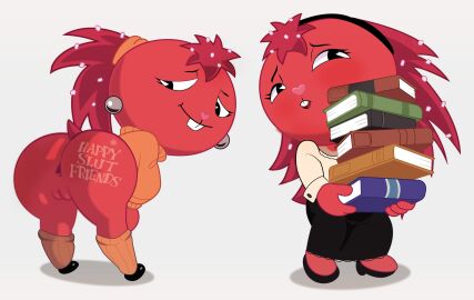 2024 4_fingers accessory anthro anus ass bent_over big_ass big_butt big_head black_bottomwear black_clothing black_eyebrows black_eyes black_footwear black_hairband black_shoes black_skirt blush book bottomless bottomless_anthro bottomless_female bottomwear buckteeth clothed clothed_anthro clothed_female clothing cuff_links dandruff ear_piercing english_text eyebrows eyelashes feet female female_anthro fingers flaky_(htf) footwear front_view fully_clothed fully_clothed_anthro fully_clothed_female fur genitals gosgoz hair_accessory hair_tie hairband half-closed_eyes happy_tree_friends head_turned heart_nose heart_symbol hi_res holding_book holding_object humanoid_genitalia humanoid_pussy leaning leaning_forward light lighting long_skirt long_sleeves looking_back mammal mouth_closed multiple_images narrowed_eyes open_mouth orange_clothing orange_footwear orange_hair_tie orange_socks orange_sweater orange_topwear pac-man_eyes piercing pink_nose porcupine presenting presenting_hindquarters pseudo_hair pussy quill_hair quills_(anatomy) red_anus red_body red_fur red_pseudo_hair red_pussy red_quills red_tail rodent shaded shadow shirt short_tail simple_background skirt socks solo stack_of_books standing sweater tail teeth text text_on_butt three-quarter_view topwear white_background white_clothing white_shirt white_text white_topwear