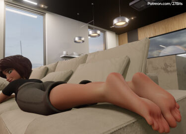 27bits 3d aunt_cass big_hero_6 cass_hamada disney feet female foot_fetish foot_focus marvel marvel_comics pixar soles toes