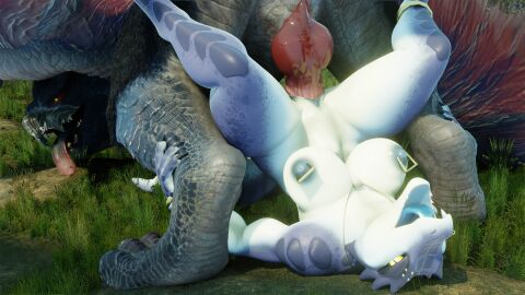 1girls 3d animal_genitalia animal_penis anthro anthro_on_feral breasts capcom dragon duo european_mythology female female_anthro female_penetrated feral flying_wyvern genitals grabbing_both_legs hi_res knot kroxigor larger_male lizardman lizardman_(warhammer_fantasy) looking_pleasured male male/female male_feral monster_hunter mythological_creature mythological_scalie mythology nargacuga nipple_piercing nipples nude outside penetration penile penile_penetration penis penis_in_pussy piercing pussy scalie size_difference smaller_female smaller_penetrated straight stretched_pussy tongue tongue_out vaginal_penetration void_dragon216 vulgarvictor warhammer_(franchise) warhammer_fantasy western_dragon wyvern zoophilia