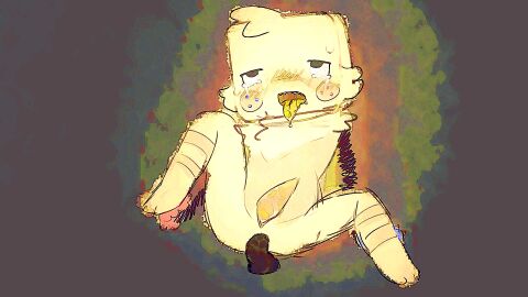 ahe_gao ahegao dandy's_world goob_(dandy's_world) ivolka male male_only sex solo solo_focus tagme tears tears_of_pleasure