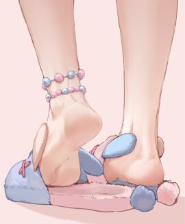 1girls anklet bunny_slippers feet feet_focus feet_only female foot_fetish foot_focus footwear k-rha's phase_connect pipkin_pippa slippers soles solo solo_focus sweat virtual_youtuber