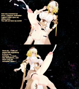 1futa 3d aglaea_(honkai:_star_rail) balls blonde_hair cock_vore commission cum destruction english_text futa_giantess futanari giantess giantess_futa honkai:_star_rail huge_balls huge_cock hyper hyper_balls hyper_penis intersex koikatsu penis planet planet_vore space text vore xavierhuge