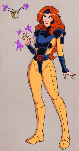 aware before_and_after before_transformation blue_eyes female female_only jean_grey long_hair marvel marvel_comics orange_hair pre-transformation solo transformation wrenzephyr2 x-men x-men_97