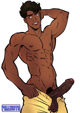 arm_on_head big_cock big_penis boner erect_penis erection foreskin hard_on hispanic hispanic_male huge_cock huge_penis latino male male_only marvel marvel_comics melanin muscles muscular muscular_male partially_retracted_foreskin penis penis_out phausto retracted_foreskin roberto_da_costa shirtless_male sunspot_(x-men) uncircumcised uncut unzipped_pants veiny_penis x-men x-men_97 yaoi