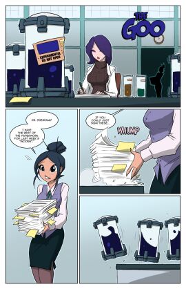 colored comic corruption female goo_transformation jolly_jack marvel marvel_comics scientist symbiote symbiote_takeover the_goo_(comic) transformation yuri