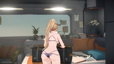 1girl1boy 1girls 3d animated ass athletic_female balls big_breasts blonde_hair bouncing_breasts breasts centaureissi_(girls'_frontline_2) clothing commander_(girls'_frontline) cowgirl_position cum cum_in_pussy cum_inside facelesstrigger female female_penetrated g36_(girls'_frontline) girls'_frontline girls'_frontline_2:_exilium lecheryamoreva light-skinned_female light-skinned_male male male/female male_penetrating male_penetrating_female missionary_position penis ponytail sex sound swimsuit tagme thick_thighs vaginal_penetration video wide_hips