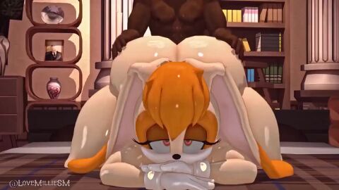 1boy 1girls 3d 3d_animation animated anthro ass ass_grab ass_slap assjob big_ass big_breasts bunny_girl cum cum_inside dark-skinned_male dark_skin doggy_style female from_behind human human_on_anthro interspecies lewdheart_(heart_lewd/iheartvoiceover) lovemilliesm male mating_press matthew_d._lovelock milf mother no_sound orange_hair penetration pov pov_crotch sega sex shiny_skin shortstack slap slapping_butt sonic_(series) sonic_the_hedgehog_(series) source_filmmaker tagme thick vaginal_penetration vanilla_the_rabbit video voice_acted voluptuous voluptuous_female