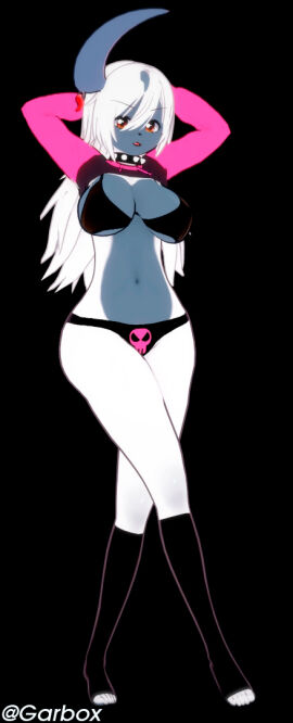 absol anthro big_breasts breasts female female_focus female_only furry furry_female koikatsu paggi_outfit pokemon pokemon_(species) render_007 thick_thighs