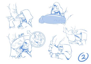 anthro avian balls balls_sniffing big_balls big_penis bird canid canine clothing clothing_pull cockslap comic dave_(phosphoruscrow) duo eveline_(phosphoruscrow) female fox genitals handjob hi_res huge_balls huge_cock hyper hyper_genitalia hyper_penis l-tech-e-coyote-l male male/female mammal navel penile penis plague_doctor sex sketch slap sniffing thick_penis underwear underwear_pull