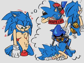 1boy 2boys bondage claws cum cum_eating cuntboy cuntboy_penetrated daydream dildo dildo_in_pussy dildo_insertion dildo_penetration dildo_riding dildo_sitting dog_bowl doggy_style fantasizing fingering intersex male mastectomy_scar masturbation metal_sonic neo-metal overstimulation petplay pussy riding sex_toy sonic_(series) sonic_the_hedgehog sonic_the_hedgehog_(comics) sonic_the_hedgehog_(series) stepped_on trans_man transmasc