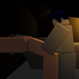 007n7 007n7_(forsaken) 2boys anal anal_sex animated animation bent_over blue_hair burger_hat duaeloche forsaken_(roblox) gay guest_1337_(forsaken) guest_1337_(the_last_guest) hand_on_wall hands_on_wall hat headwear naked no_sound nude roblox roblox_game robloxian shorter_than_10_seconds tagme video