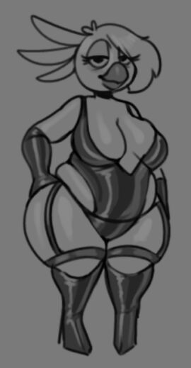 2024 bbw beth_(chipchell) big_breasts breasts chipchell chubby cleavage female female_only furry huge_breasts original original_character thick_thighs wide_hips