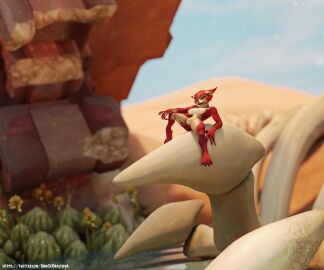 3d blizzard_entertainment female kingofdracthyr naked naked_female pussy pussy_juice tagme vulpera vulpera_female warcraft world_of_warcraft