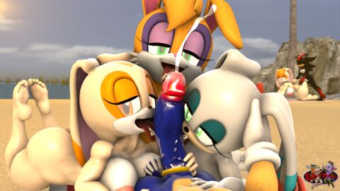 3d 3d_(artwork) bunnie_rabbot cream_the_rabbit grey-yordle shadow_the_hedgehog shanilla sonic_(series) sonic_the_hedgehog sonic_the_hedgehog_(series) vanilla_the_rabbit