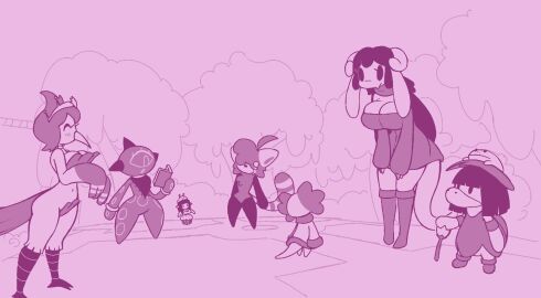 anthro avian big_breasts breasts female monochrome revealing_clothes screwroot tagme tree