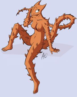 1girls barefoot breasts female horridus nexivian nude pussy savage_dragon scalie tagme