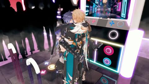 2boys 3d_animation 3d_model ahe_gao animated arcade blonde_hair blue_hair flins_(genshin_impact) gay genshin_impact half-dressed hilichurls_(species) kiryuma long_hair penetration public public_nudity public_sex sex stand_and_carry_position tagme varka_(genshin_impact) video yaoi