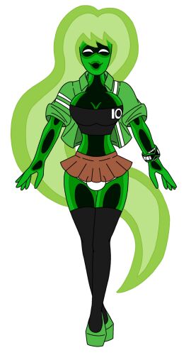 anodite ben_10 ben_tennyson energy_being femboy green_skin male