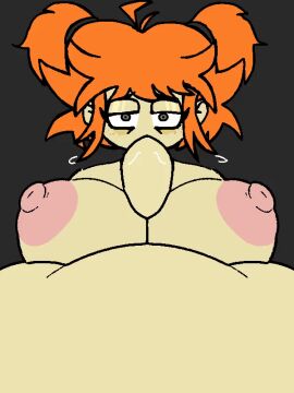 1boy 1girls 3:4 animated beat_banger beat_banger_(friday_night_funkin) blowjob breasts d-fender_gf d-ick_side_girlfriend d-side_girlfriend fellatio female freckles friday_night_funkin friday_night_funkin_(beat_banger) friday_night_funkin_(d-side) gif girlfriend_(friday_night_funkin) male massive_breasts paizufella paizuri paizuri_fellatio penis sucking sucking_penis titjob toriel_beat_banger vertical_video whore_eyes