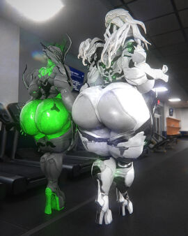 ass big_ass big_breasts breasts bubble_ass bubble_butt ember_(warframe) female huge_ass huge_breasts qzk_forte saryn_(warframe) tagme thick_thighs warframe wide_hips
