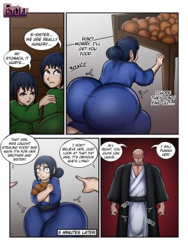 age_difference ass_bigger_than_head bottom_heavy breasts english_text fat_ass female huge_ass huge_cock male original penis psychostuff small_breasts text thief