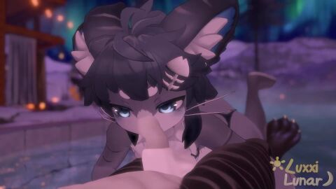 3d animated anthro big_penis blowjob blue_eyes chalo_(vrchat) cock cute femboy furry gay gay_sex luxxilunar male male_only moaning moaning_in_pleasure penis pool poolside shark sound sucking sucking_penis tagme thick_thighs video voice_acted vrchat vrchat_avatar wet whiskers
