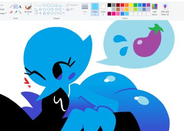 anthro anthro_focus anthro_penetrated ass avian beak big_ass big_butt bird black_body black_penis blue_beak blue_blush blue_body blue_feathers blue_wings blush blush_stickers bodily_fluids body_part_in_mouth breasts closed_eyes duo eggplant_emoji english_text eyelashes faceless_character faceless_male feathers female female_anthro female_focus female_penetrated genitals glistening glistening_butt heart_symbol huge_ass huge_butt huge_thighs humanoid_genitalia humanoid_penis jjoyplus male male/female male_penetrating male_penetrating_female ms_paint non-mammal_breasts one_eye_closed open_mouth open_smile oral oral_penetration penetration penis penis_in_mouth red_heart saliva saliva_on_penis sex simple_background smile solo_focus speech_bubble text thick_thighs twitter twitter_bird white_background wide_hipped_anthro wide_hipped_female wide_hips winged_arms wings