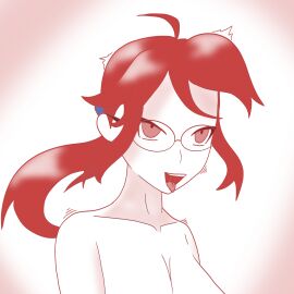 ahe_gao ahegao_face female glasses line_art lorelei_(pokemon) orgasm pokemon pokemon_frlg ponytail red_hair solo_female