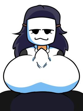 1boy 1girls 2d 2d_(artwork) 2d_animation 2d_artwork 3:4 balls beat_banger big_breasts big_penis black_skin boobjob breasts clothed_female_nude_male female female_focus huge_breasts huge_cock jp20414_(artist) jp20414_(oc) light-skinned_female light_skin male male/female male_on_female male_pov mask masked_female oc paizuri paizuri_under_clothes penis straight toriel_beat_banger transparent_background white_shirt