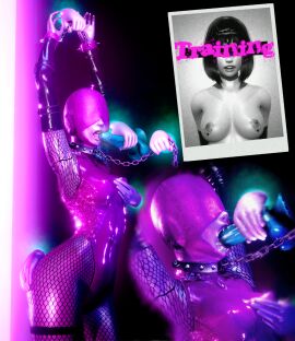 1girls 3d arms_above_head arms_up bad_end blindfold blowjob bondage bound bound_wrists collar cuff_(restraint) cuffs defeated defeated_heroine dildo domination female femsub fishnets floating_hands forced_oral ghost_hands groping hood latex latex_bodysuit leash leash_and_collar leopard mercierharrogate oral overstimulation raven_(dc) restrained shiny_clothes slave slave_girl submissive submissive_female teasing tied_up toy