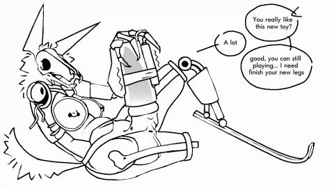 animal_genitalia animal_penis animated anthro balls belly big_balls big_penis bone canid canine canine_genitalia canine_penis dialogue female fluffy fluffy_hair fluffy_tail fur futanari genitals hair huge_balls huge_cock humanoid intersex intersex/female killer_queen2403 long_legs machine mammal motion_lines nipple_piercing nipples penetrable_sex_toy penile penis piercing robot robot_anthro sex_toy solo tail tail_motion translucent udontseeme2403 vibrator vibrator_on_penis